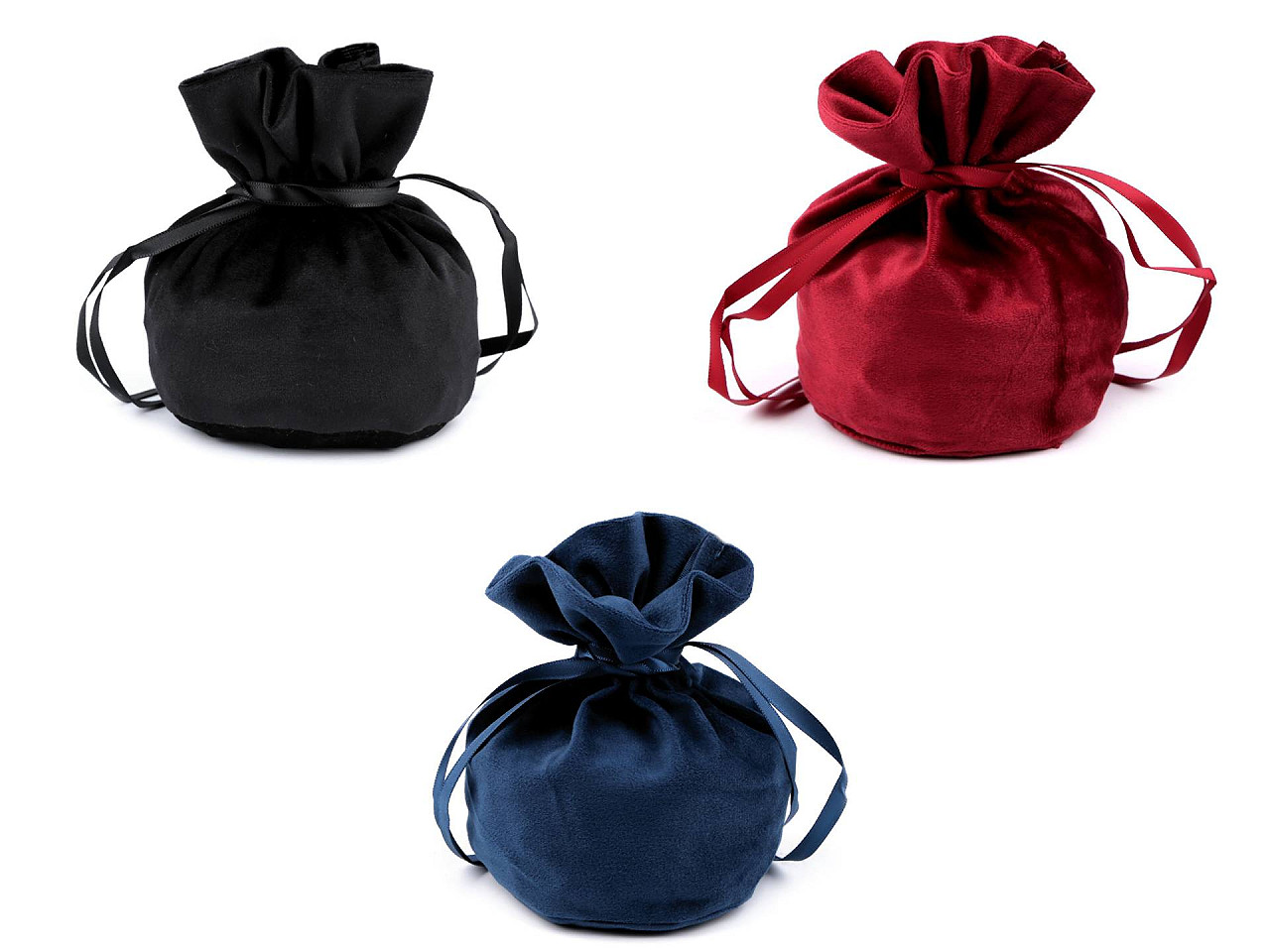 Săculeț catifea pentru cadouri, 14x16 cm - Gri deschis (10 Bucăți)