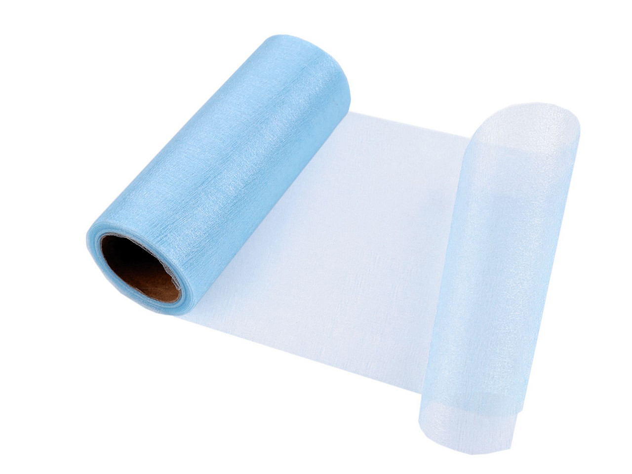 Organza, lățime 14,5 cm - Mov liliachiu (72 Metri)