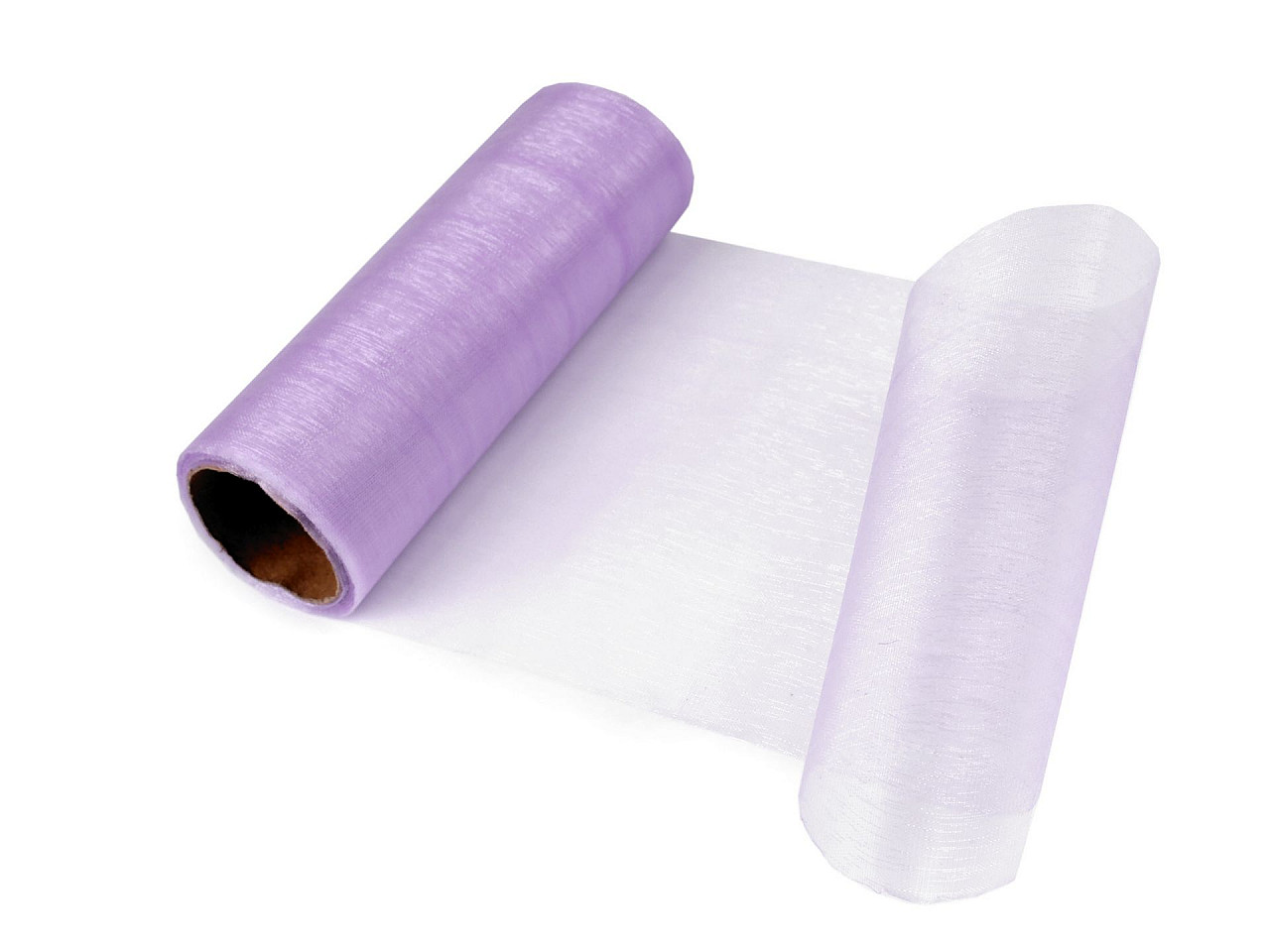 Organza, lățime 14,5 cm - Mov liliachiu (72 Metri)