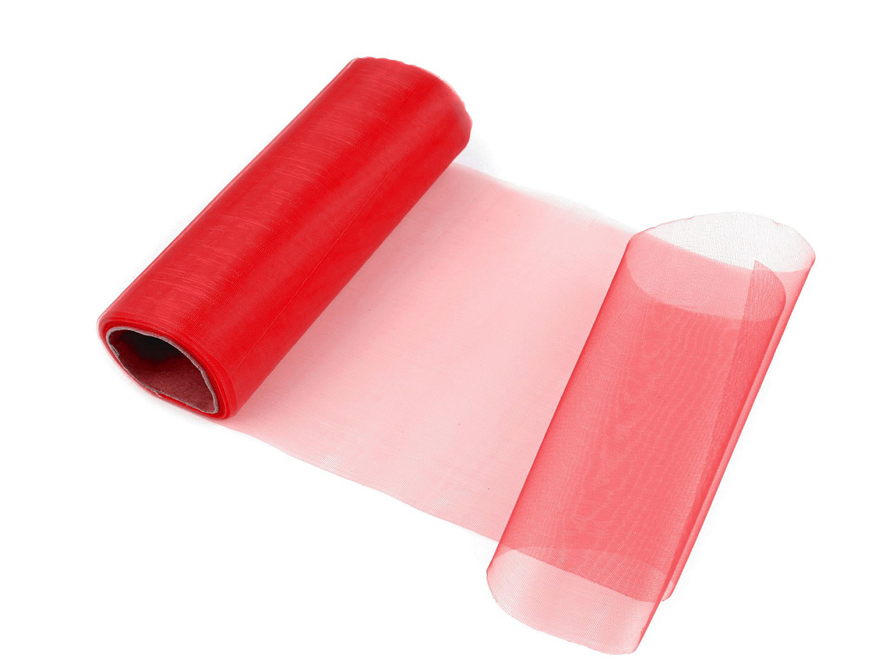 Organza, lățime 14,5 cm - Mov liliachiu (72 Metri)