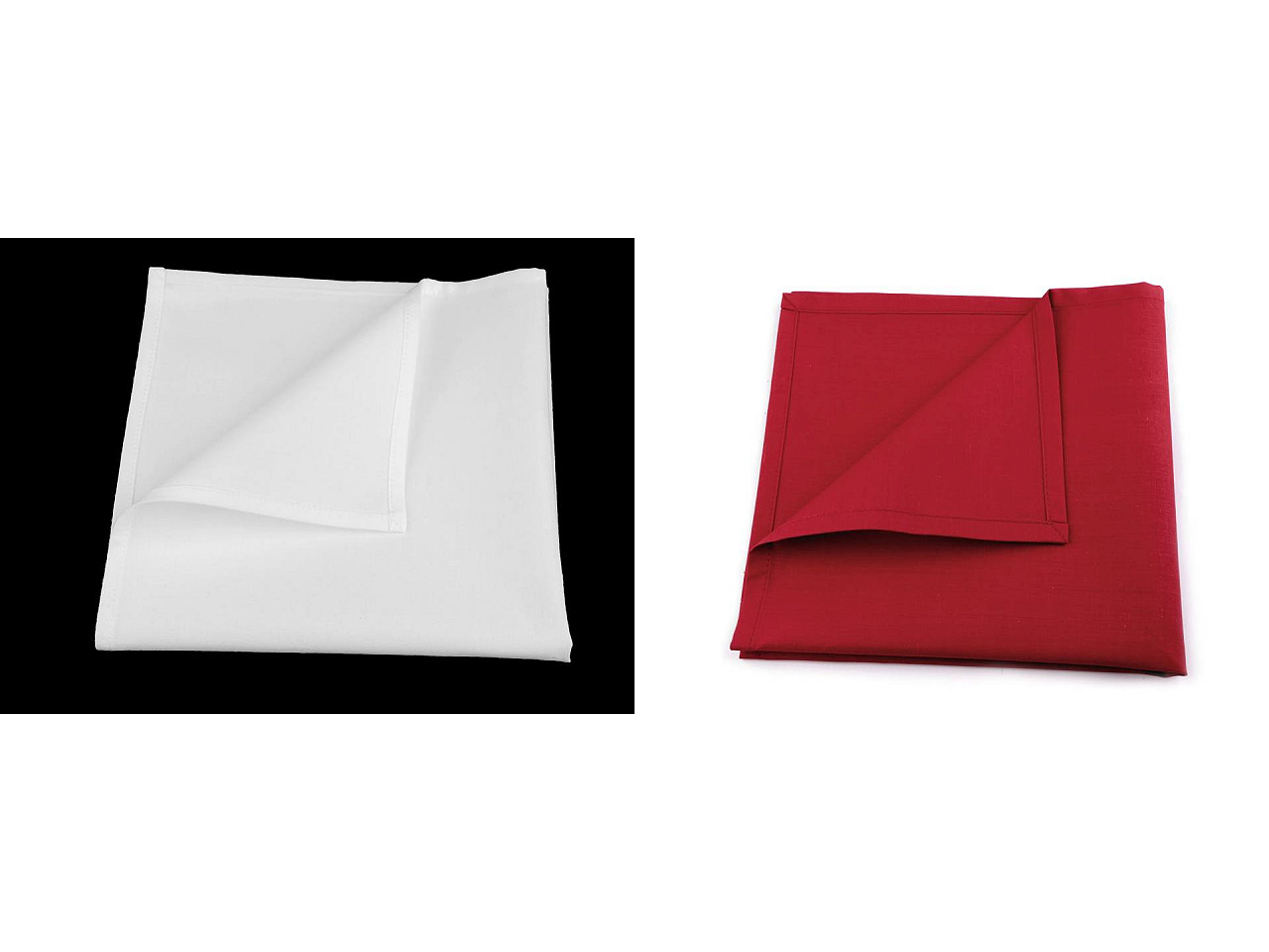 Șervețele bumbac, 45x45 cm - Crem deschis (2 Bucăți)