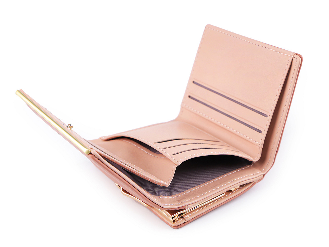 Portofel damă, 9x11 cm - Roz pudrat (1 Bucată)