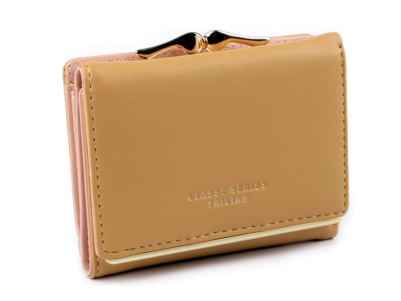 Portofel damă, 9x11 cm - Roz pudrat (1 Bucată)