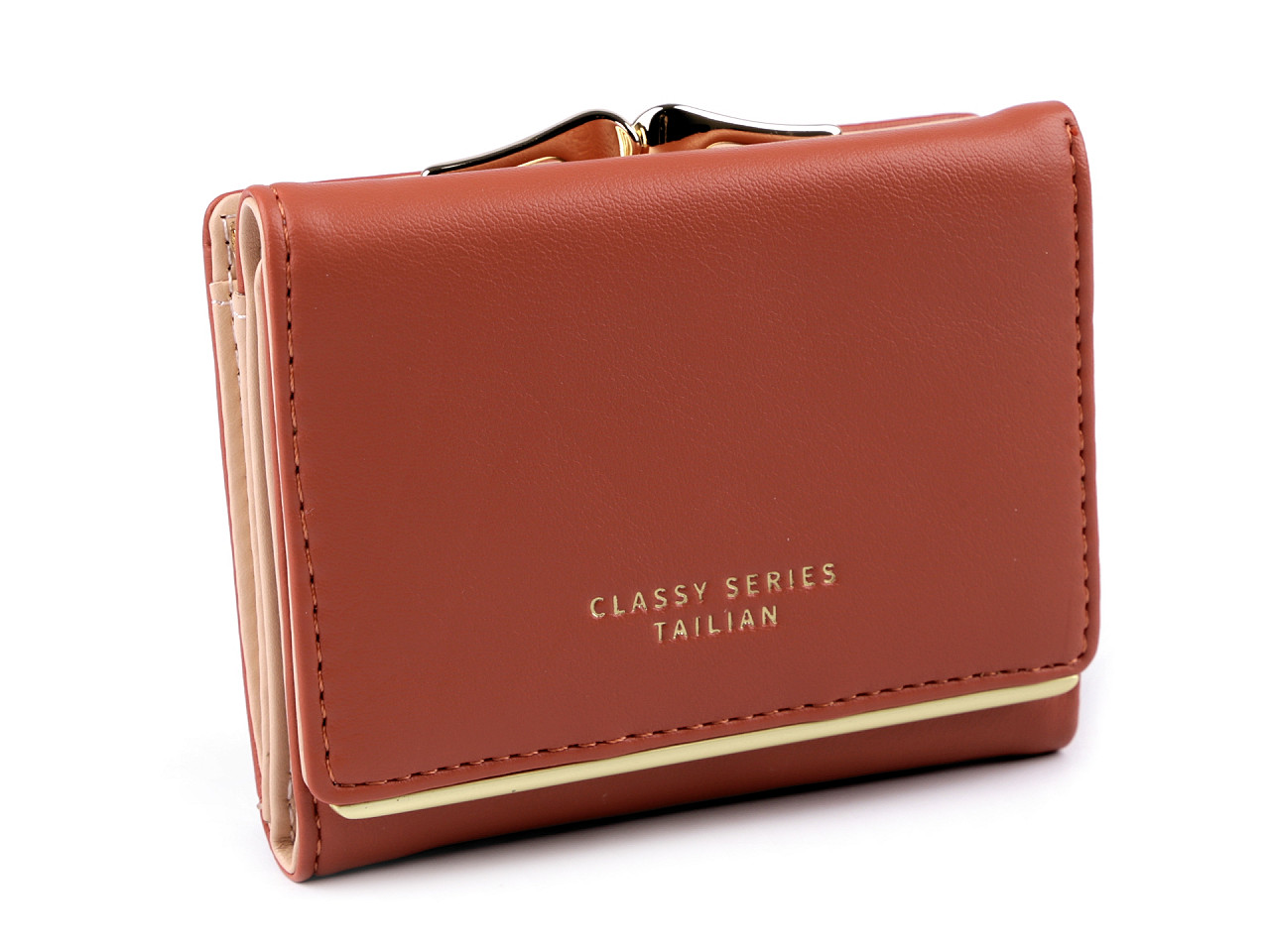 Portofel damă, 9x11 cm - Roz pudrat (1 Bucată)