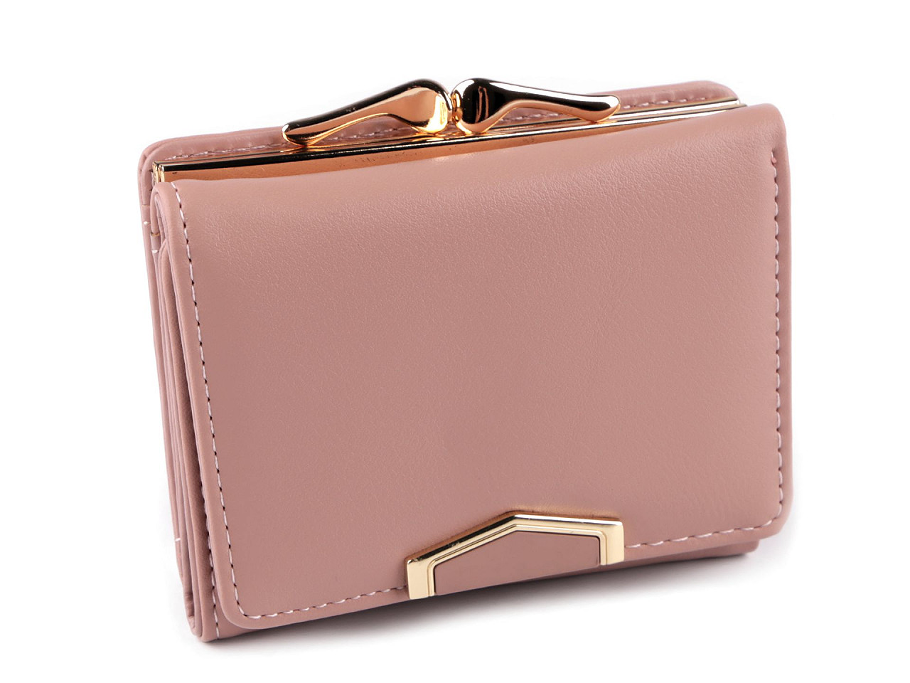 Portofel damă, 9x11 cm - Roz pudrat (1 Bucată)