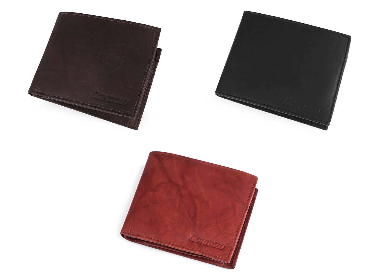 Portofel bărbați, piele naturală - Negru (1 Bucată)