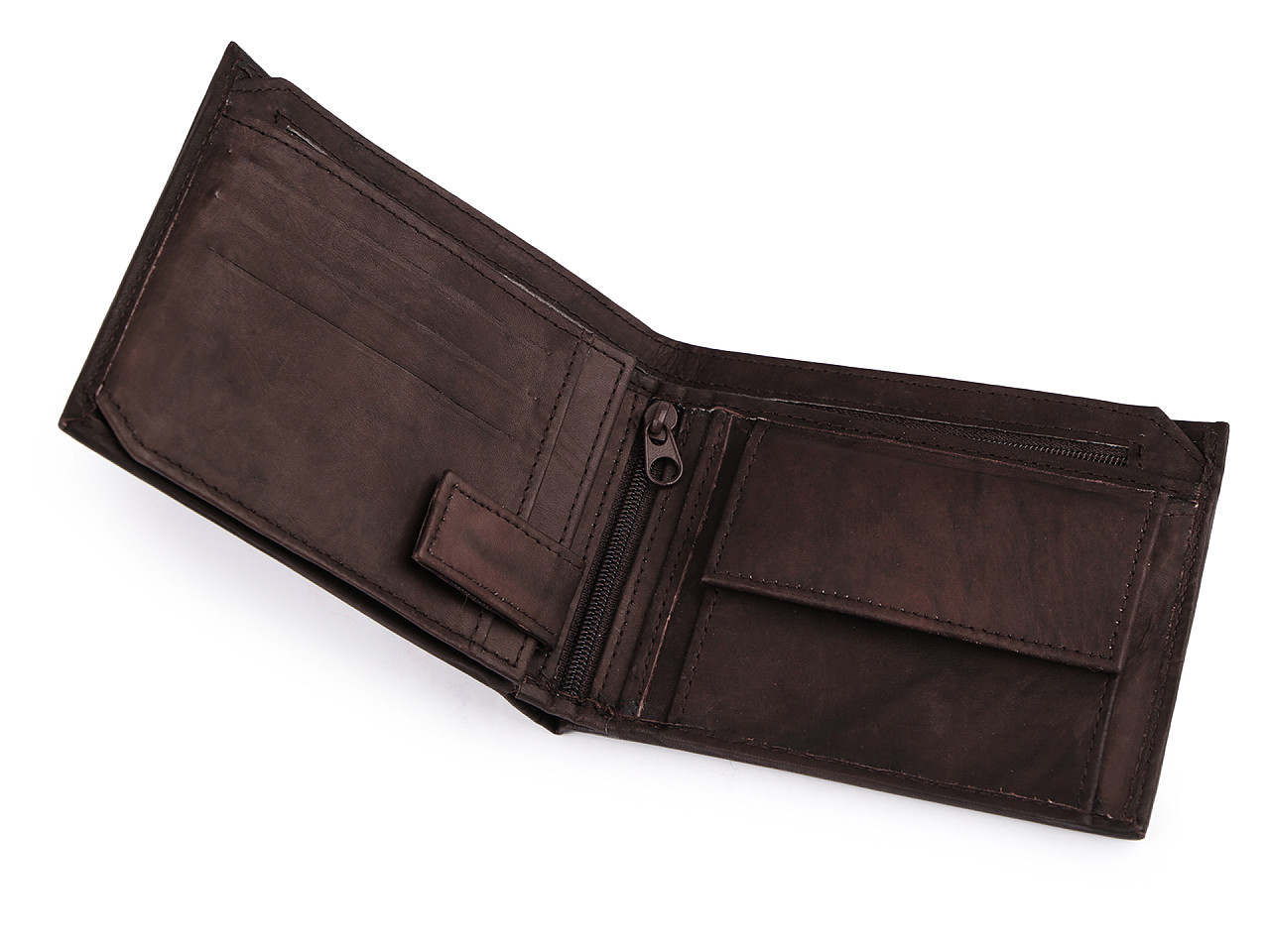 Portofel bărbați, piele naturală - Negru (1 Bucată)