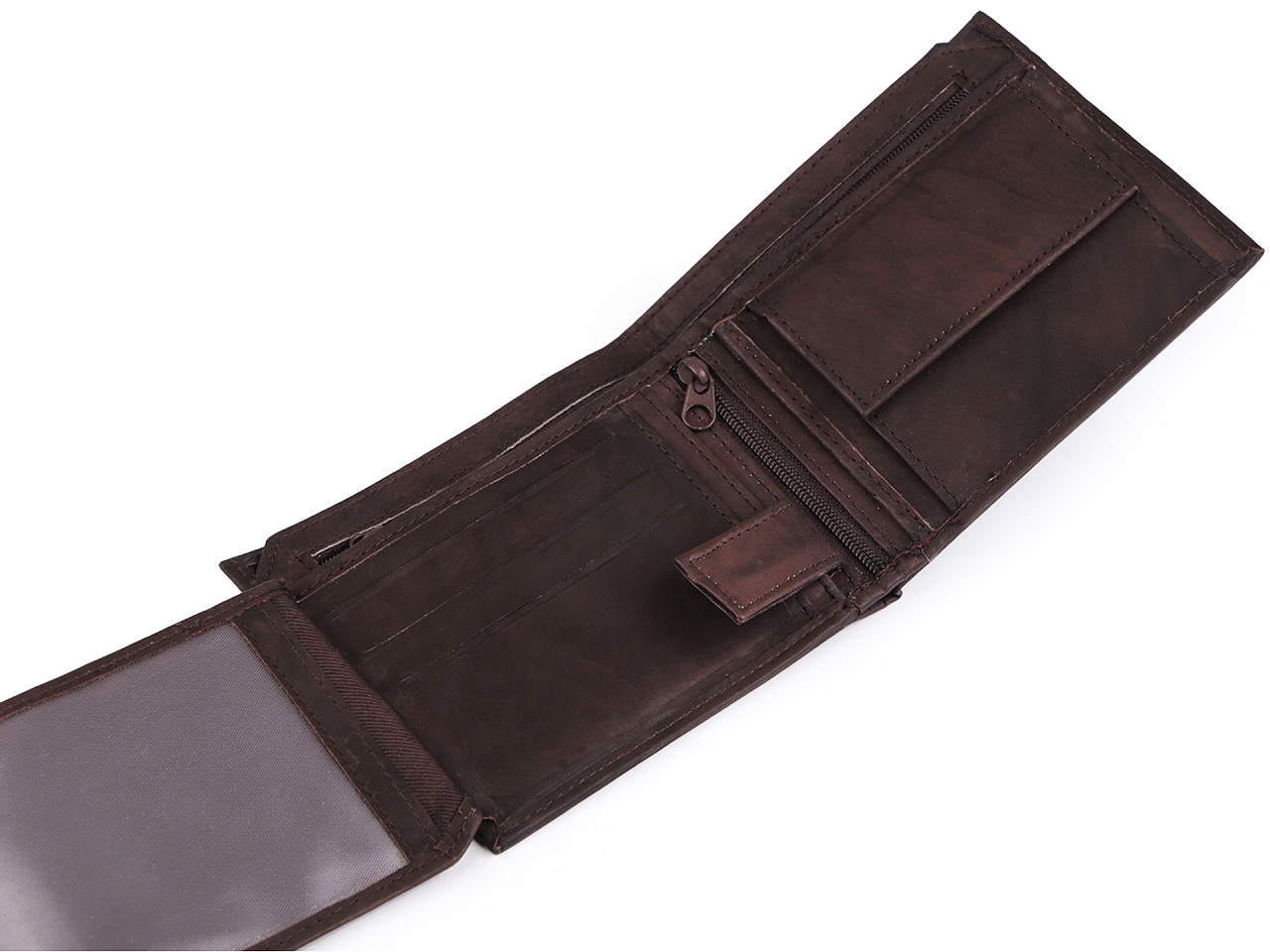 Portofel bărbați, piele naturală - Negru (1 Bucată)