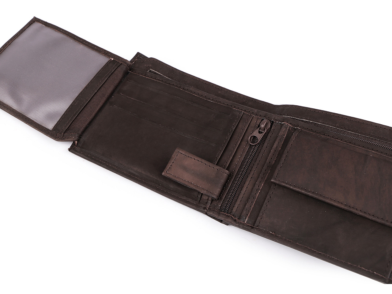 Portofel bărbați, piele naturală - Negru (1 Bucată)