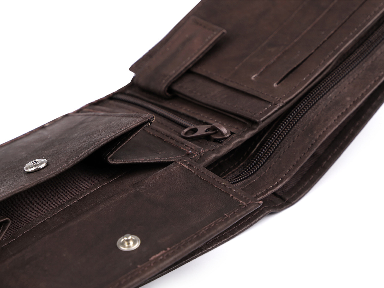 Portofel bărbați, piele naturală - Negru (1 Bucată)