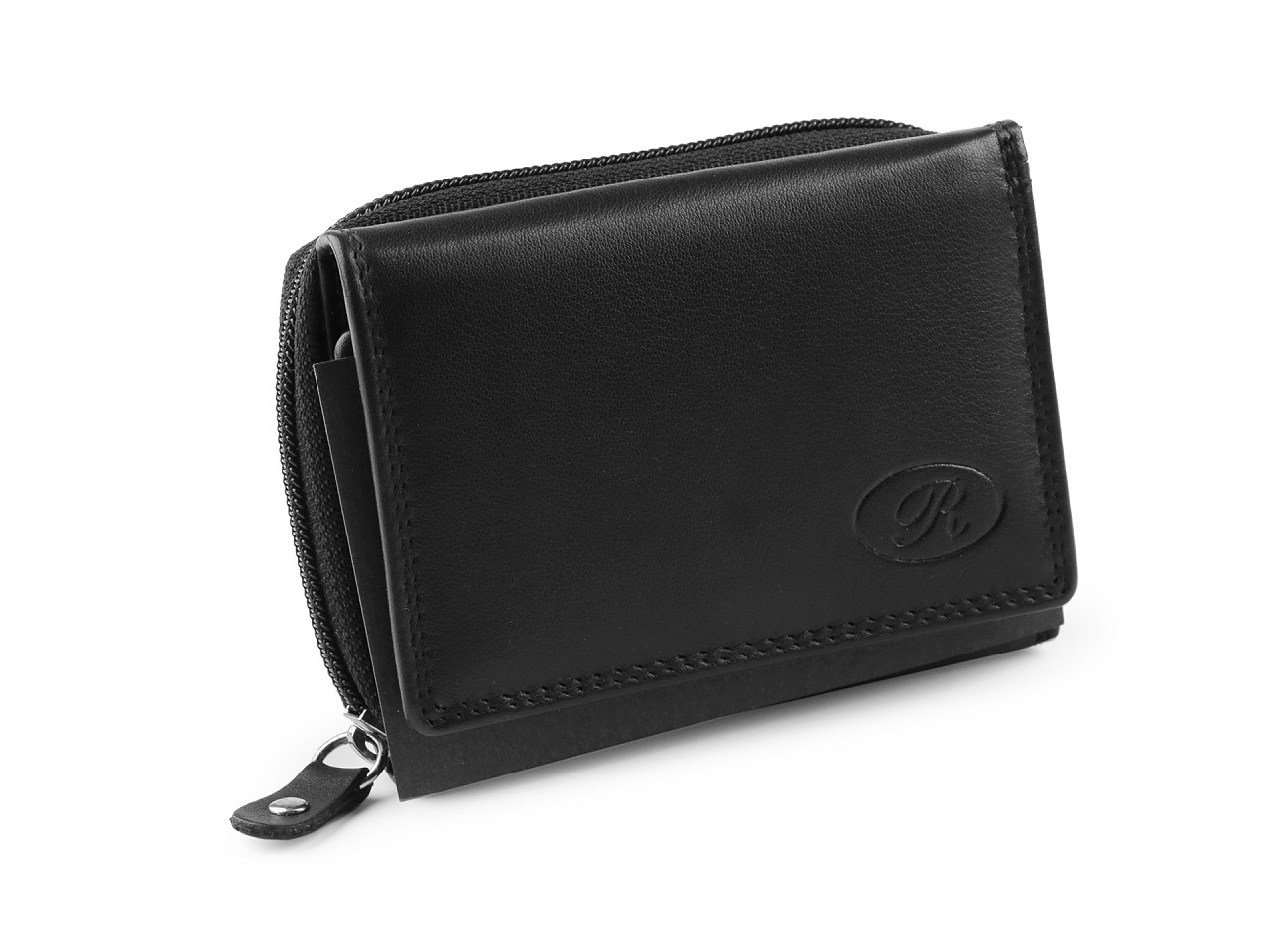 Portofel damă, piele naturală - Negru (1 Bucată)