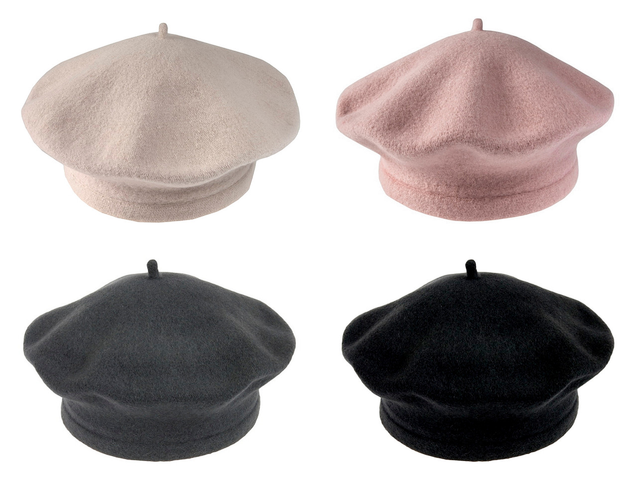 Beretă damă tonak 100% lână - Verde închis (1 Bucată)