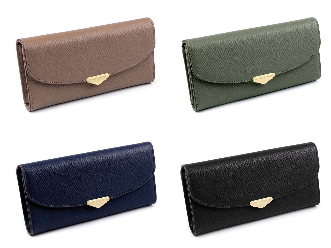 Portofel pentru femei 9,5x19 cm - Negru (1 Bucată)