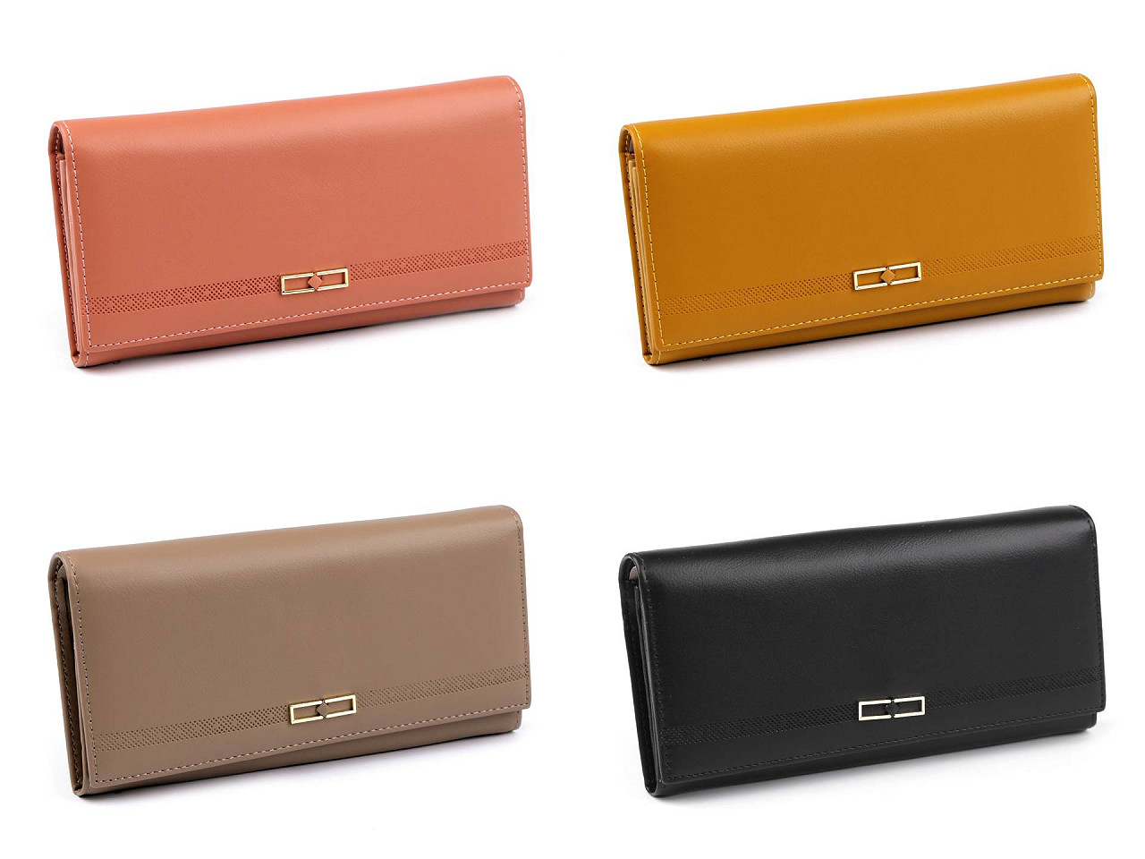 Portofel pentru femei 9,5x18,5 cm - Maro bronz (1 Bucată)