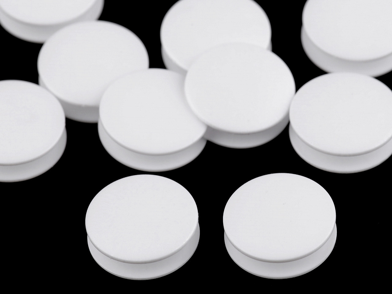 Butoni pentru lenjerie de pat, mărimea 28" - Alb (100 Bucăți)