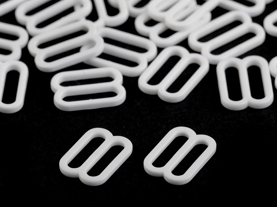 Inele și reglori sutien, lățime 12 mm - Negru (20 Bucăți)