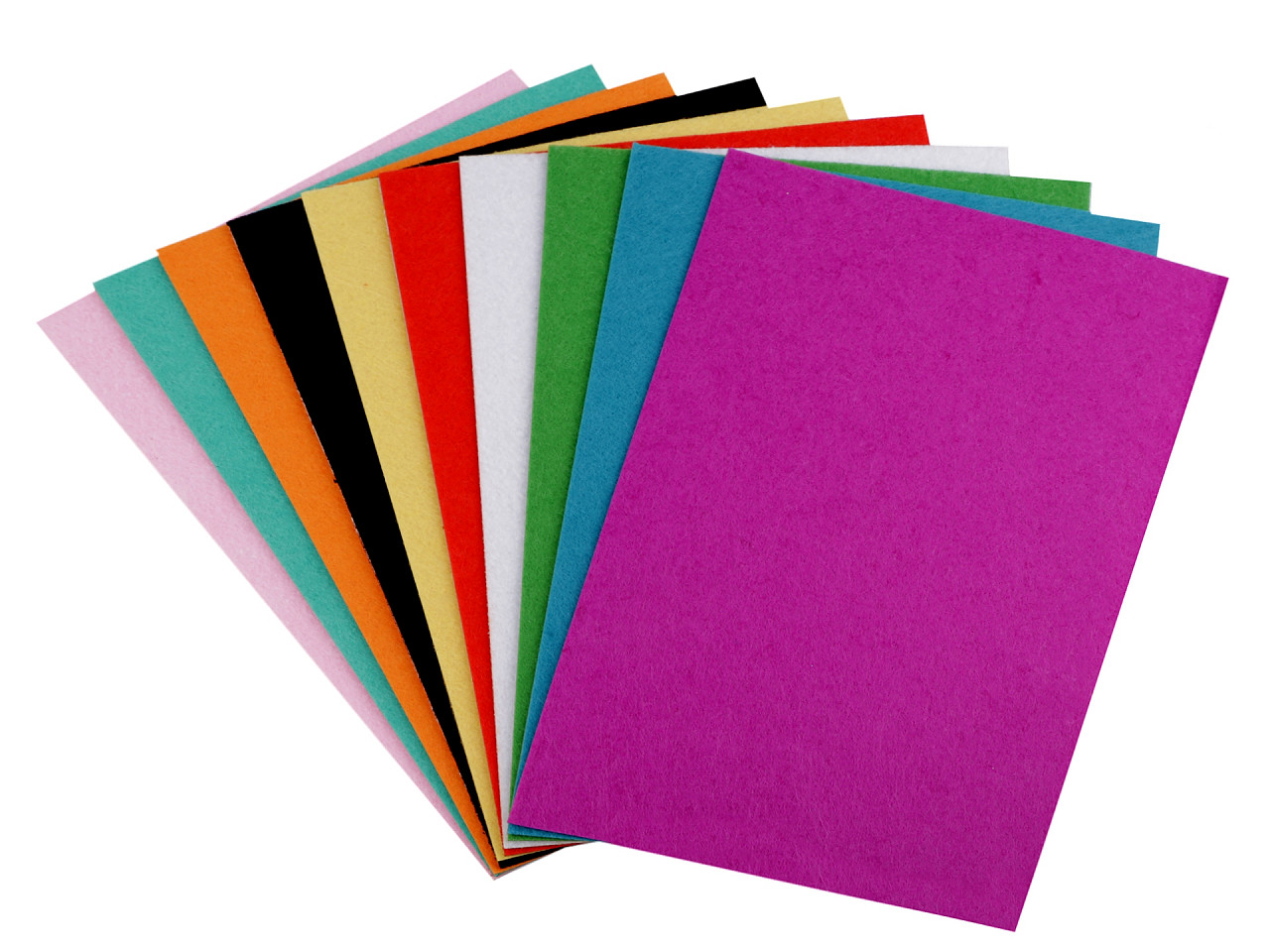 Coli fetru autoadezive, 20x30 cm - Mix (10 Bucăți)