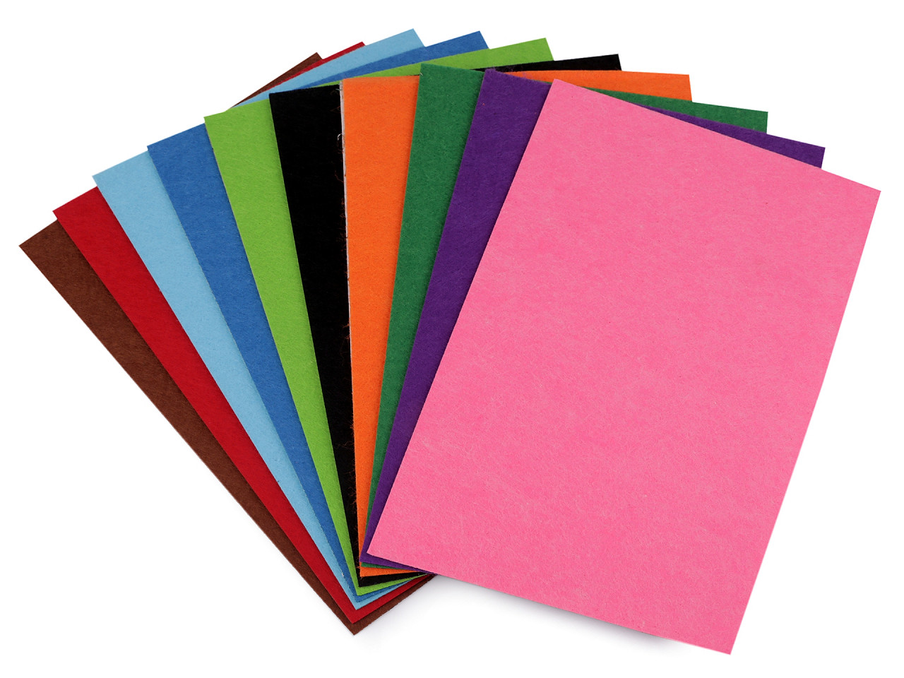 Coli fetru autoadezive, 20x30 cm - Mix (10 Bucăți)