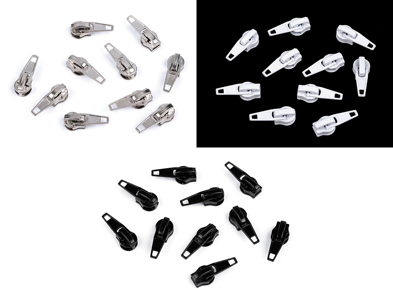 Cursor fermoar spiralat no 5 - Nichel (500 Bucăți)