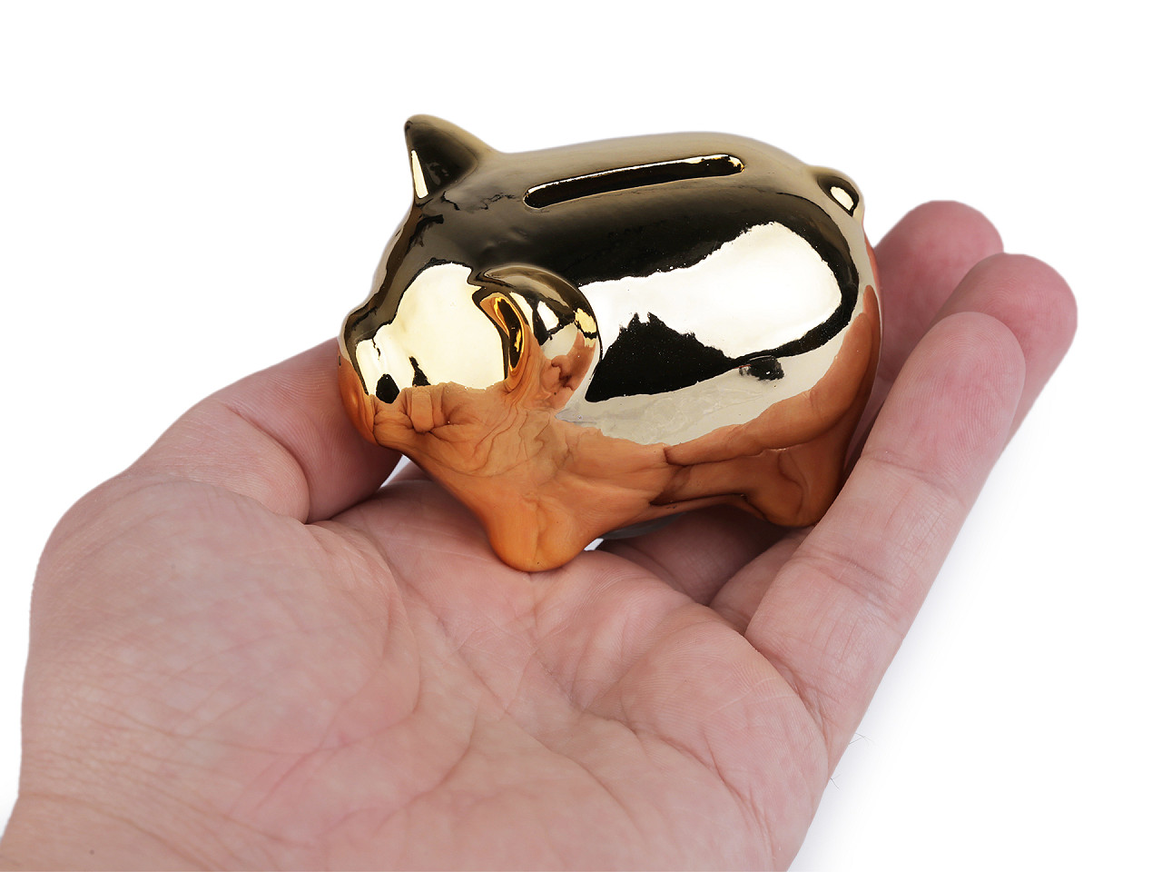 Pușculiță purceluș - Auriu (1 Bucată)