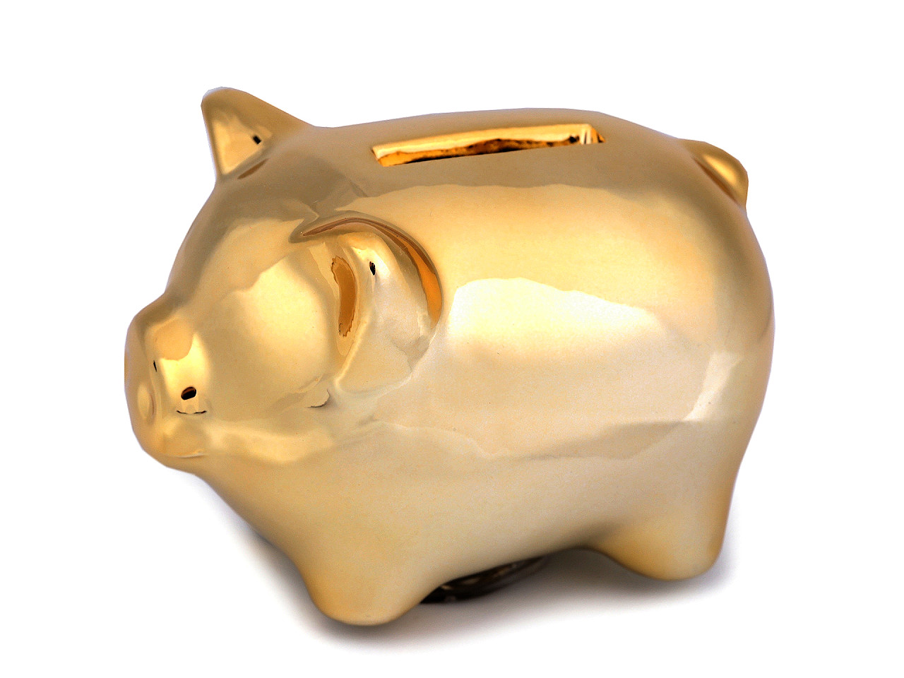 Pușculiță purceluș - Auriu (1 Bucată)