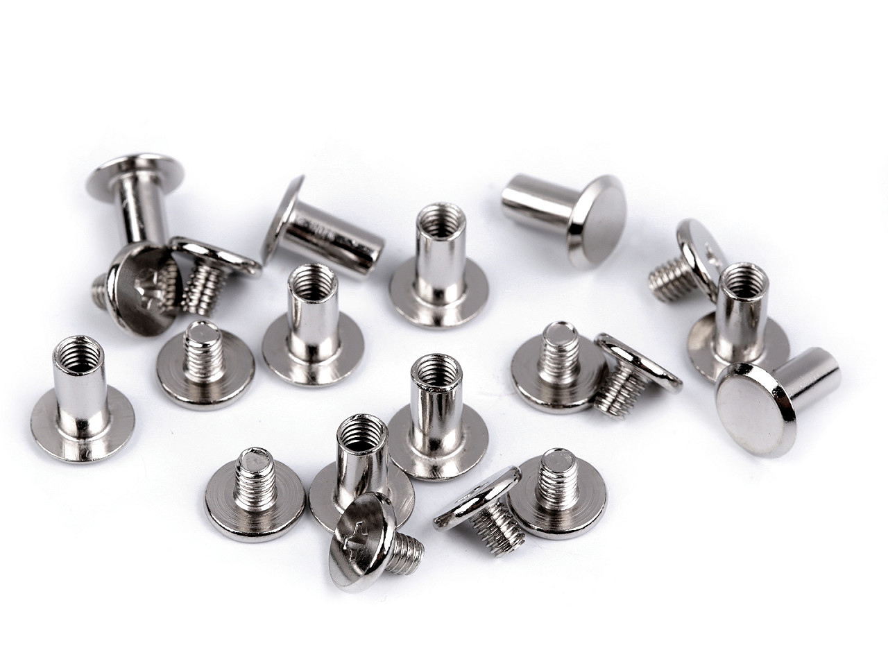 Butoni cu șurub pentru pielarie, ø10 mm - Auriu rose (50 Perechi) Butoni cu șurub pentru pielarie, ø10 mm - Auriu rose (50 Perechi)