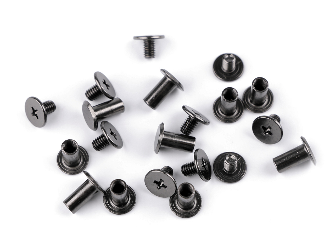 Butoni cu șurub pentru pielarie, ø10 mm - Auriu rose (50 Perechi) Butoni cu șurub pentru pielarie, ø10 mm - Auriu rose (50 Perechi)