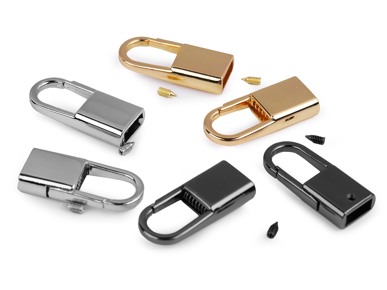 Capăt șnur carabină, lățime 9 mm - Alamă antică (2 Bucăți)