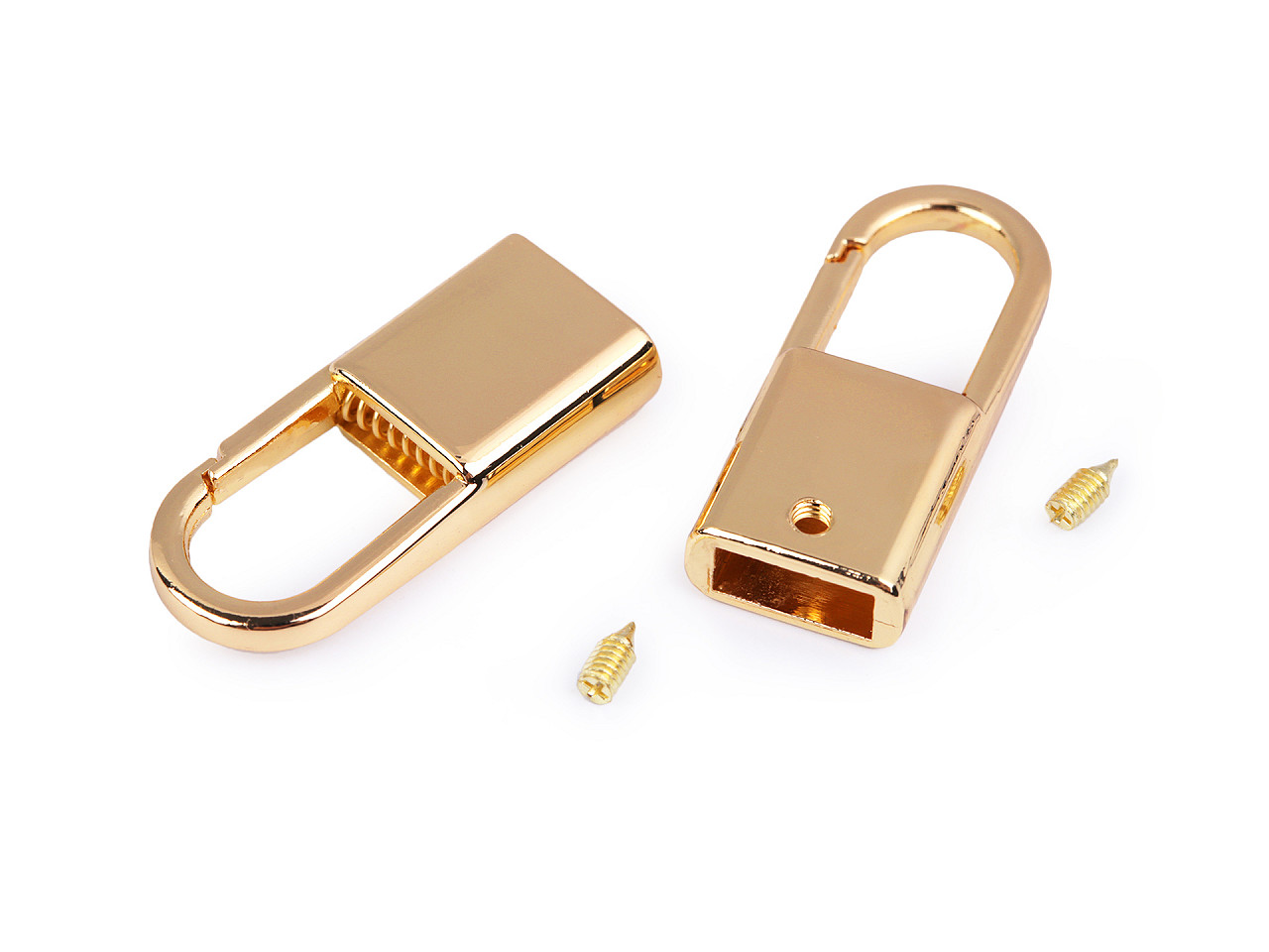 Capăt șnur carabină, lățime 9 mm - Alamă antică (2 Bucăți)