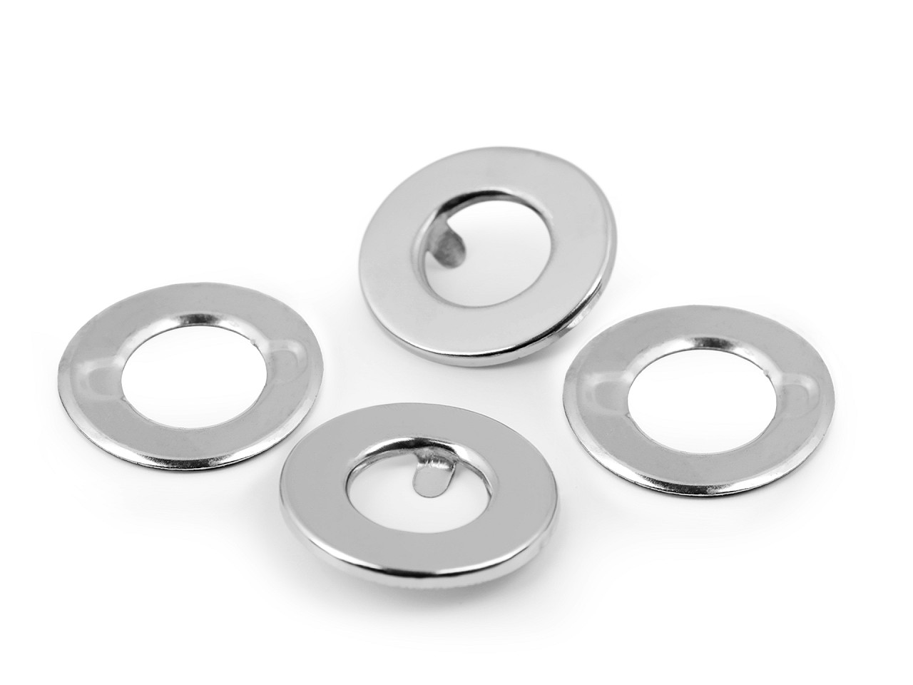 Ocheți metalici, ø12 mm - Nichel (50 Perechi) Ocheți metalici, ø12 mm - Nichel (50 Perechi)