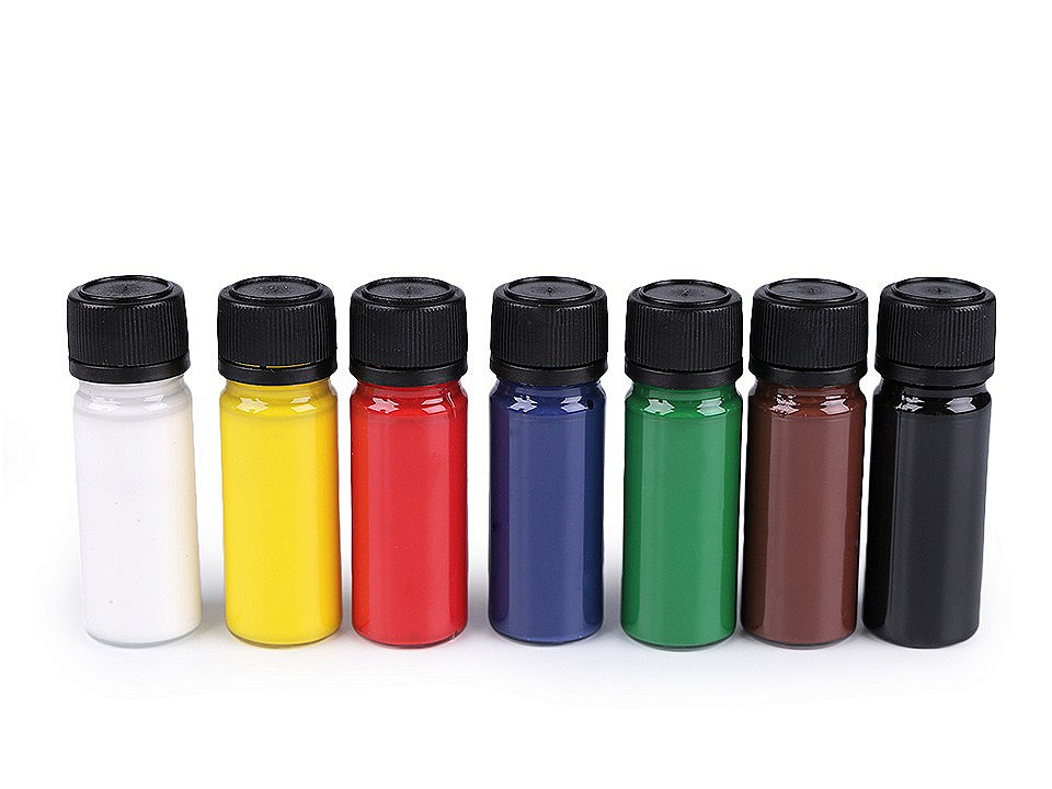 Set 7 culori pentru materiale textile art e miss, fluorescente - Mix nr. 3 (1 Set)