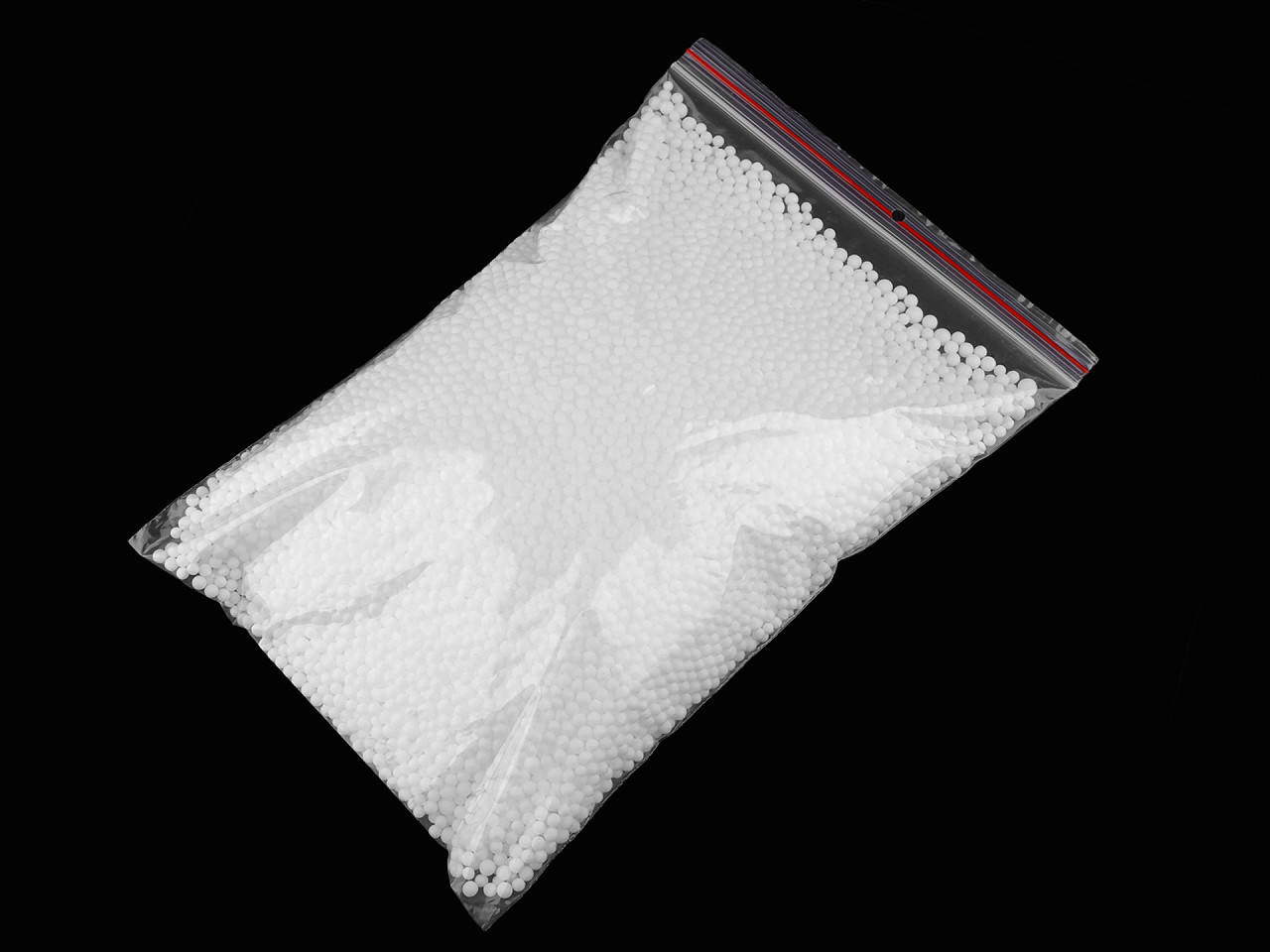 Umplutură - bile de polistiren pentru jucării, 1 litru - Alb (1 Sac)