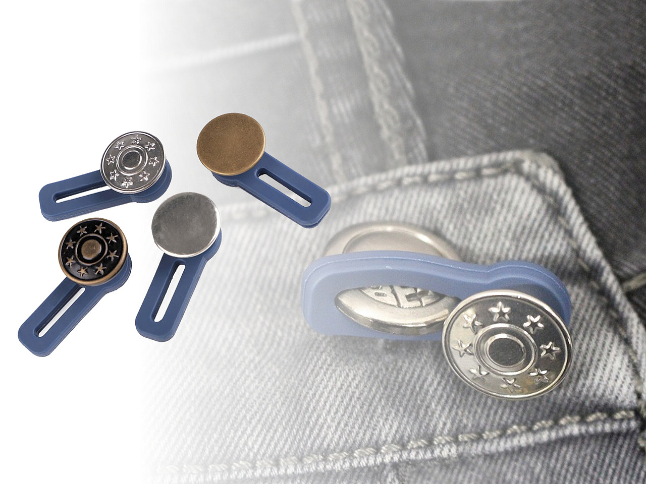 Nasture de extensie - Alamă antică (2 Bucăți)