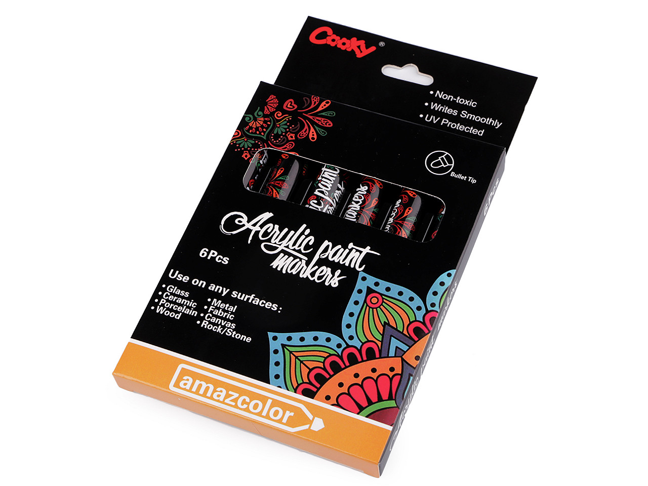 Marcator acrilic 6 buc - Mix (1 Cutie)