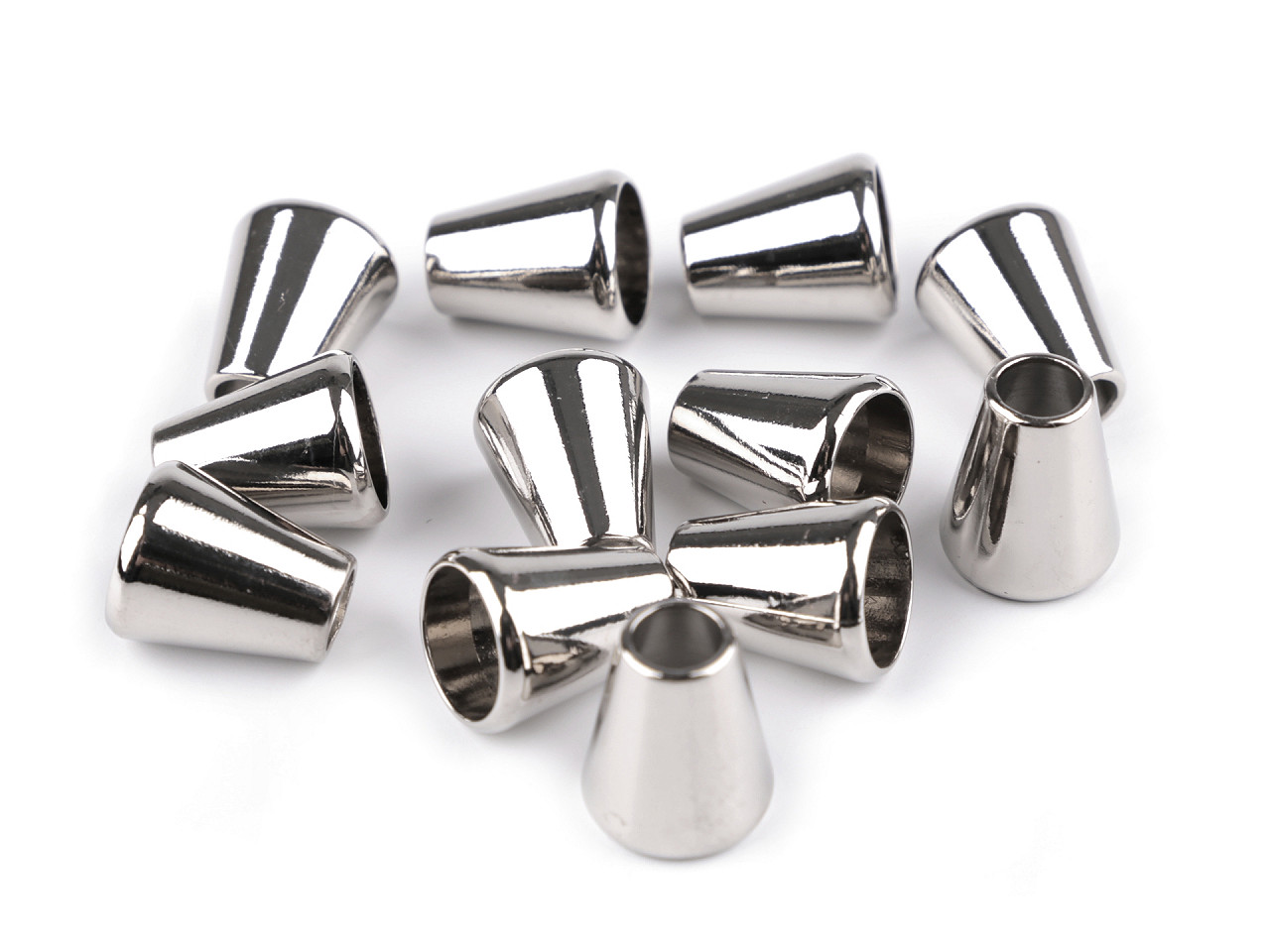 Terminație  pentru șnur ø5,5 mm / ornament metalic - Auriu rose (2 Bucăți)