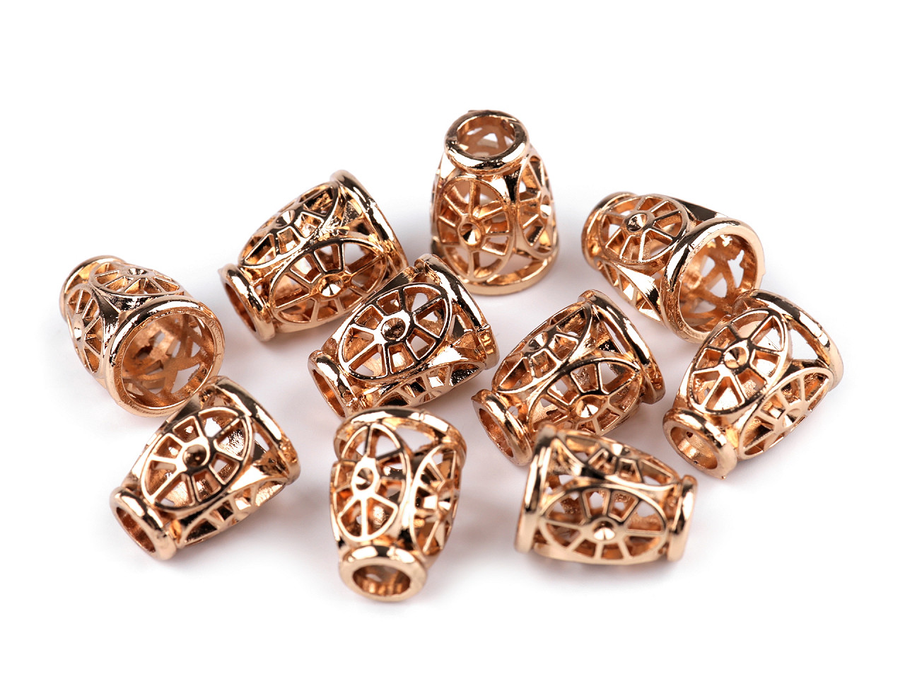 Terminație  șnur ø4,5 mm / ornament metalic - Nichel (20 Bucăți) Terminație  șnur ø4,5 mm / ornament metalic - Nichel (20 Bucăți)