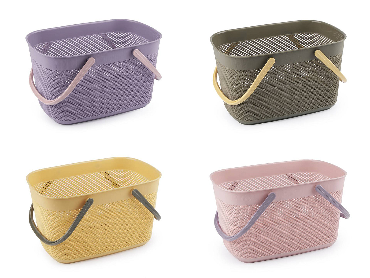 Cos de plastic 18,5x28 cm - Verde kaki (1 Bucată)