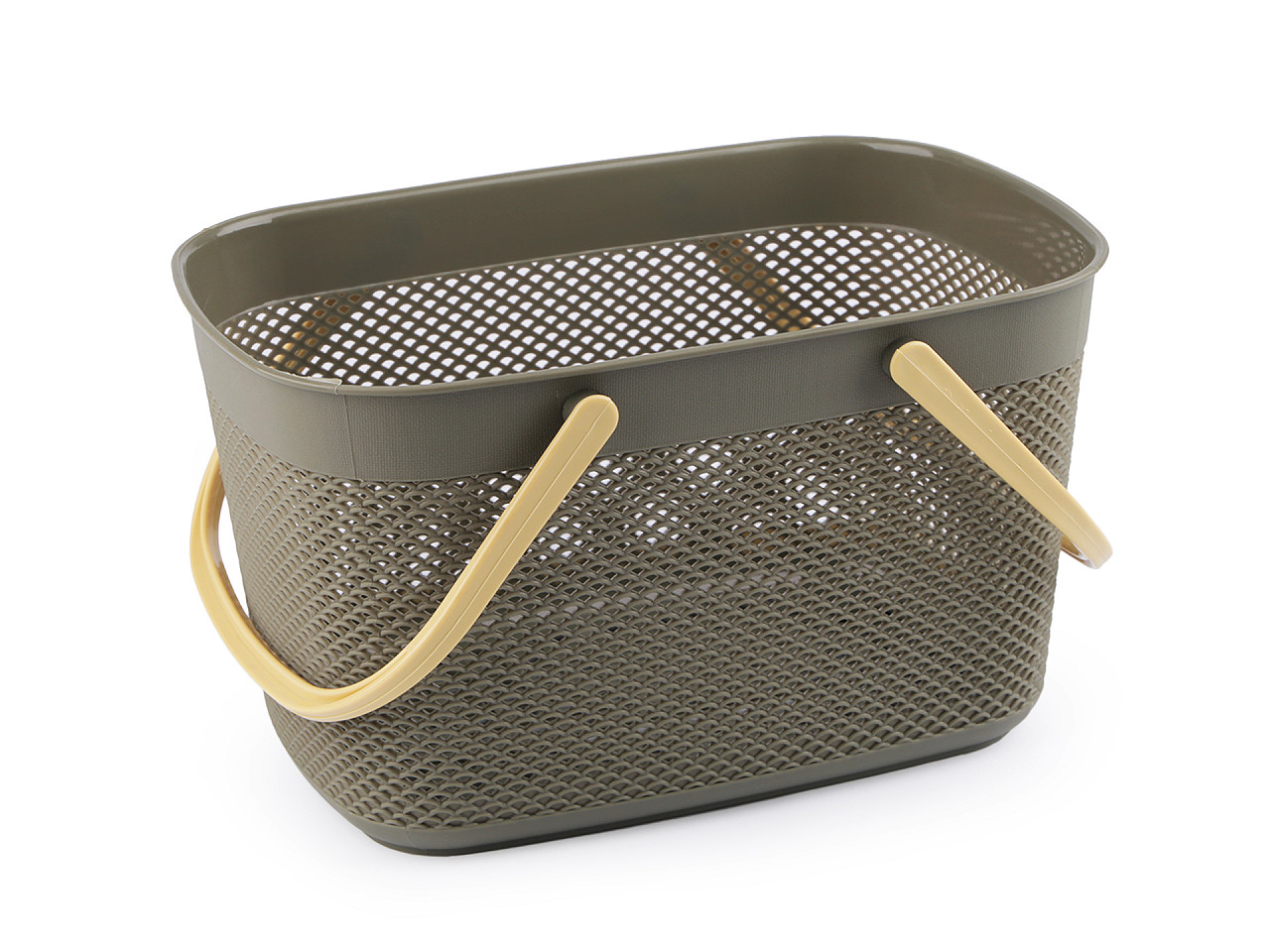 Cos de plastic 18,5x28 cm - Verde kaki (1 Bucată)