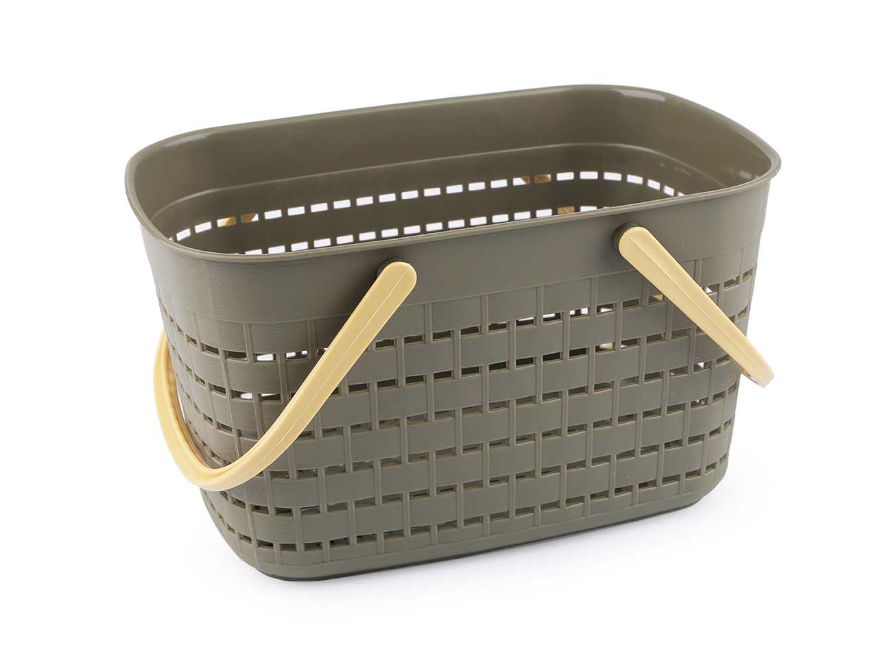 Cos de plastic 18,5x28 cm - Verde kaki (1 Bucată)