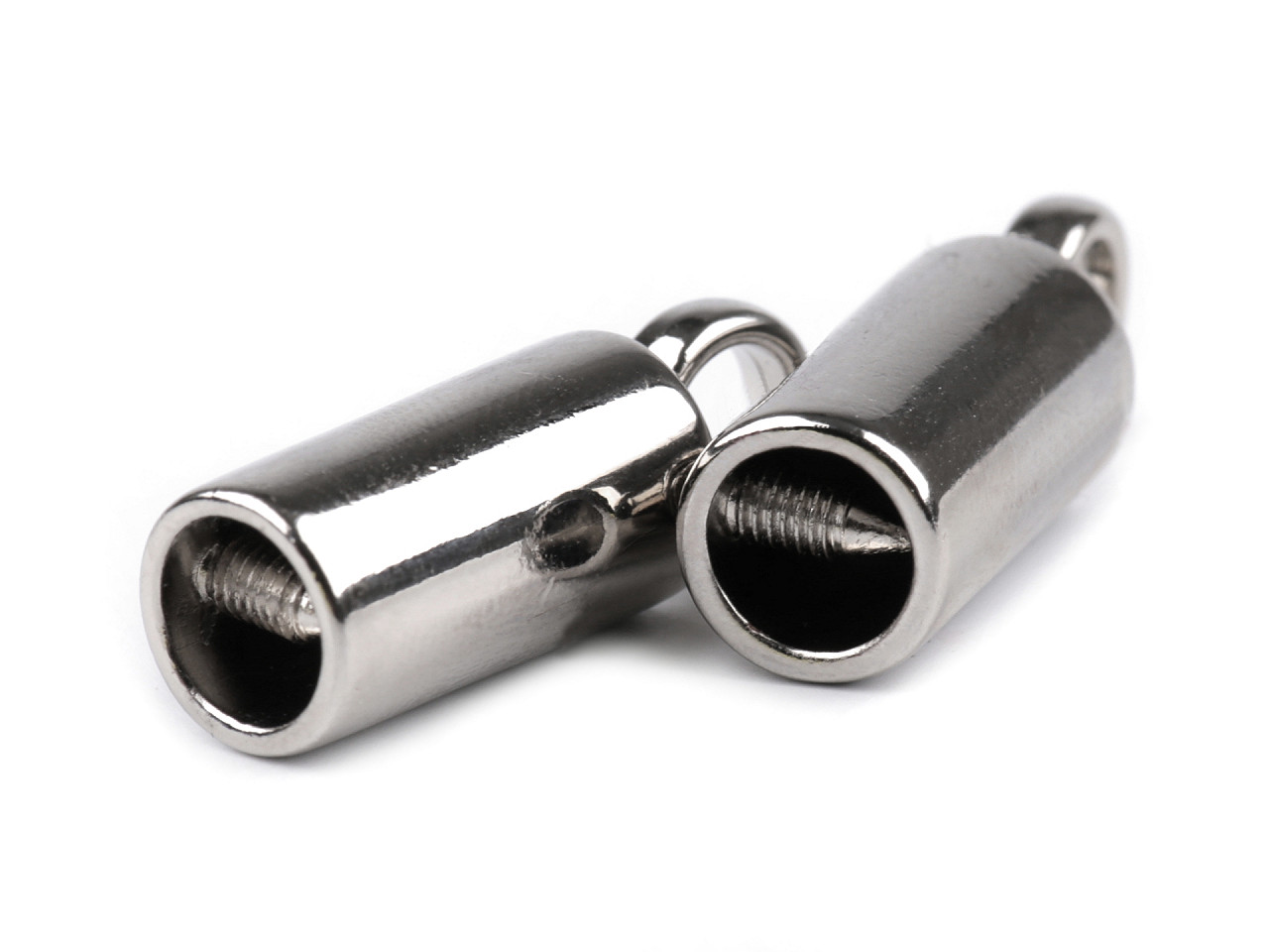 Terminație șnur, ø7 mm - Nichel (10 Bucăți)