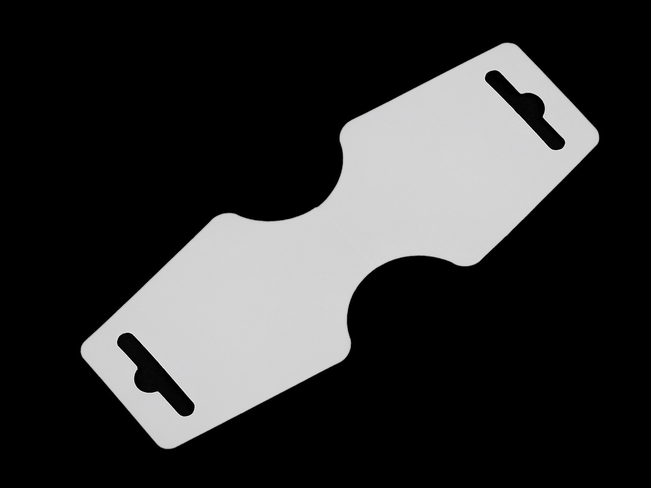 Card pentru agățat produse 55x150 mm - Alb (100 Bucăți)