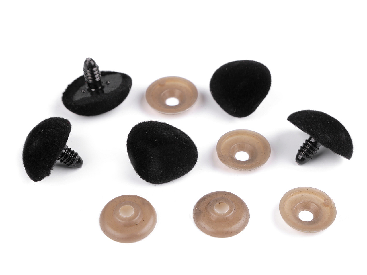 As pentru jucării cu dispozitiv de siguranță, 20x25 mm - Gri neutral (30 Seturi) As pentru jucării cu dispozitiv de siguranță, 20x25 mm - Gri neutral (30 Seturi)