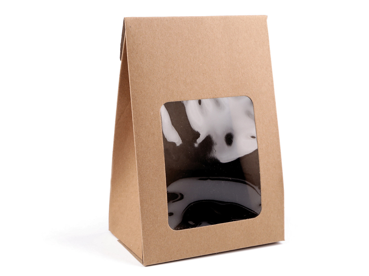 Cutie cu fereastră - Maro natural (10 Bucăți)