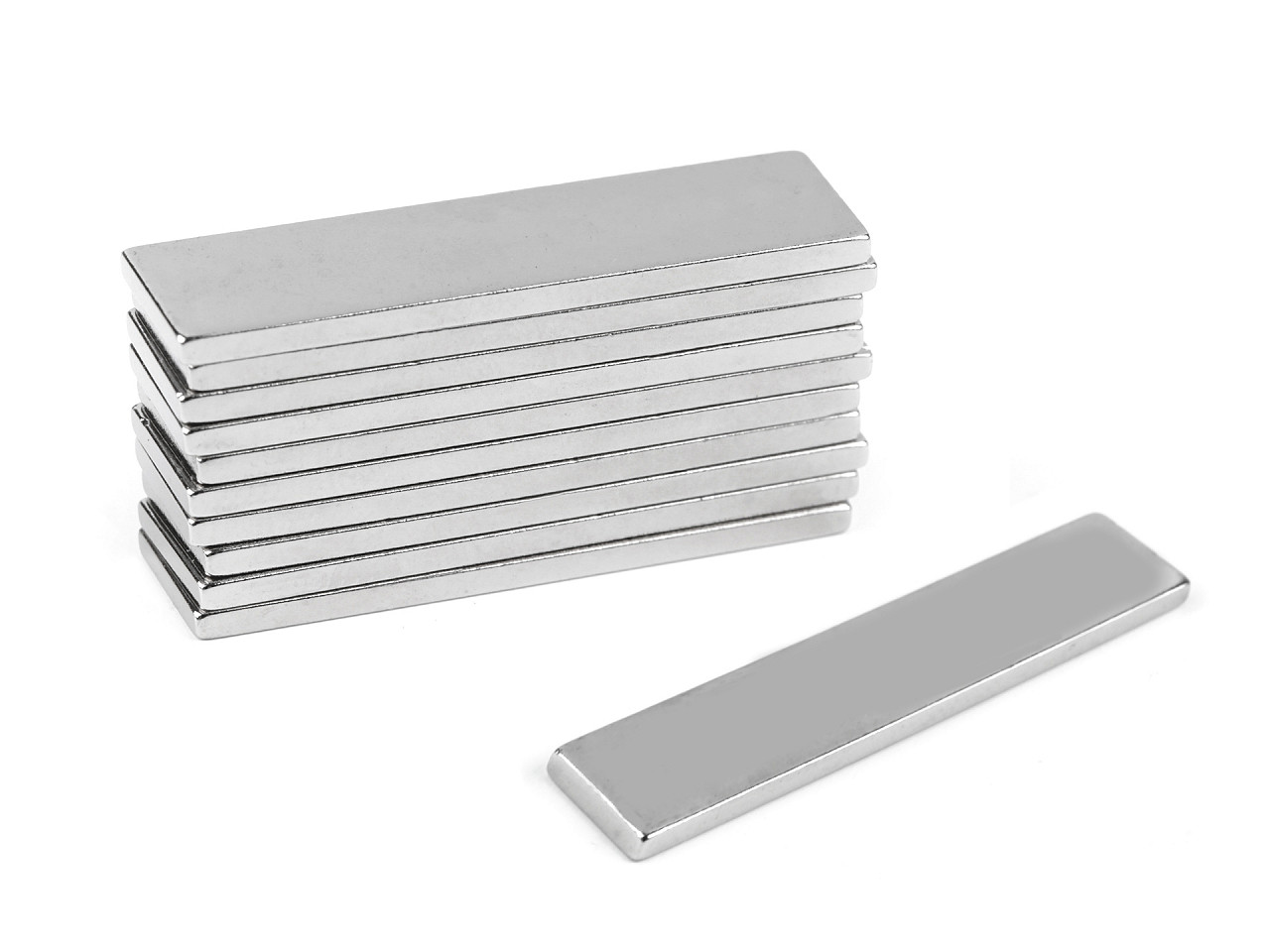 Magnet 10x40 mm - Nichel (50 Bucăți)