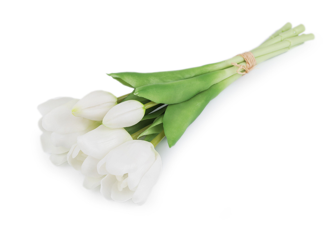 Buchet de lalele artificiale - Alb (1 Buchet)