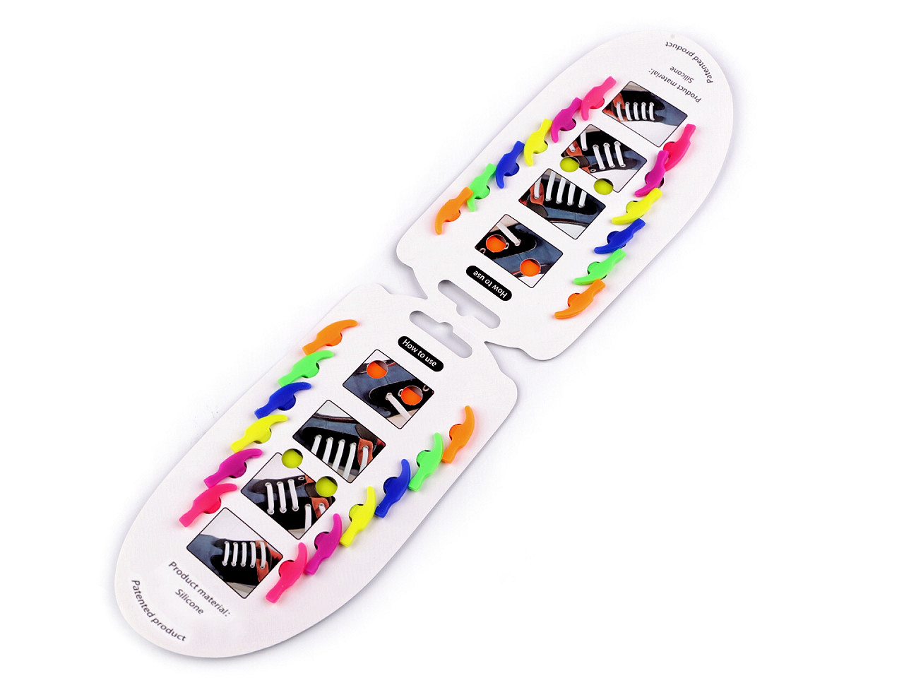 Sireturi din silicon - Alb (1 Card)