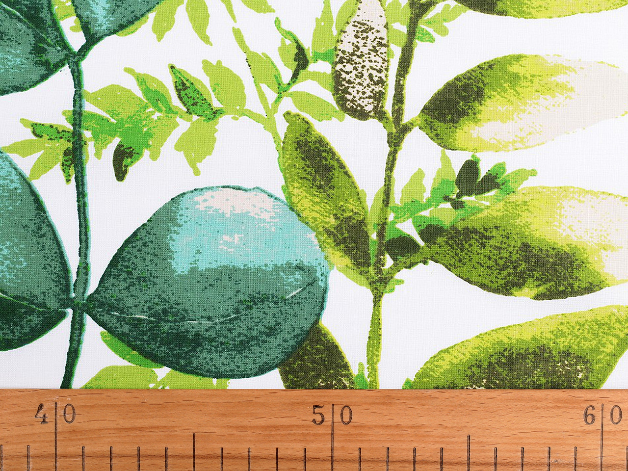 Bumbac imprimat - Verde (1 Metru)