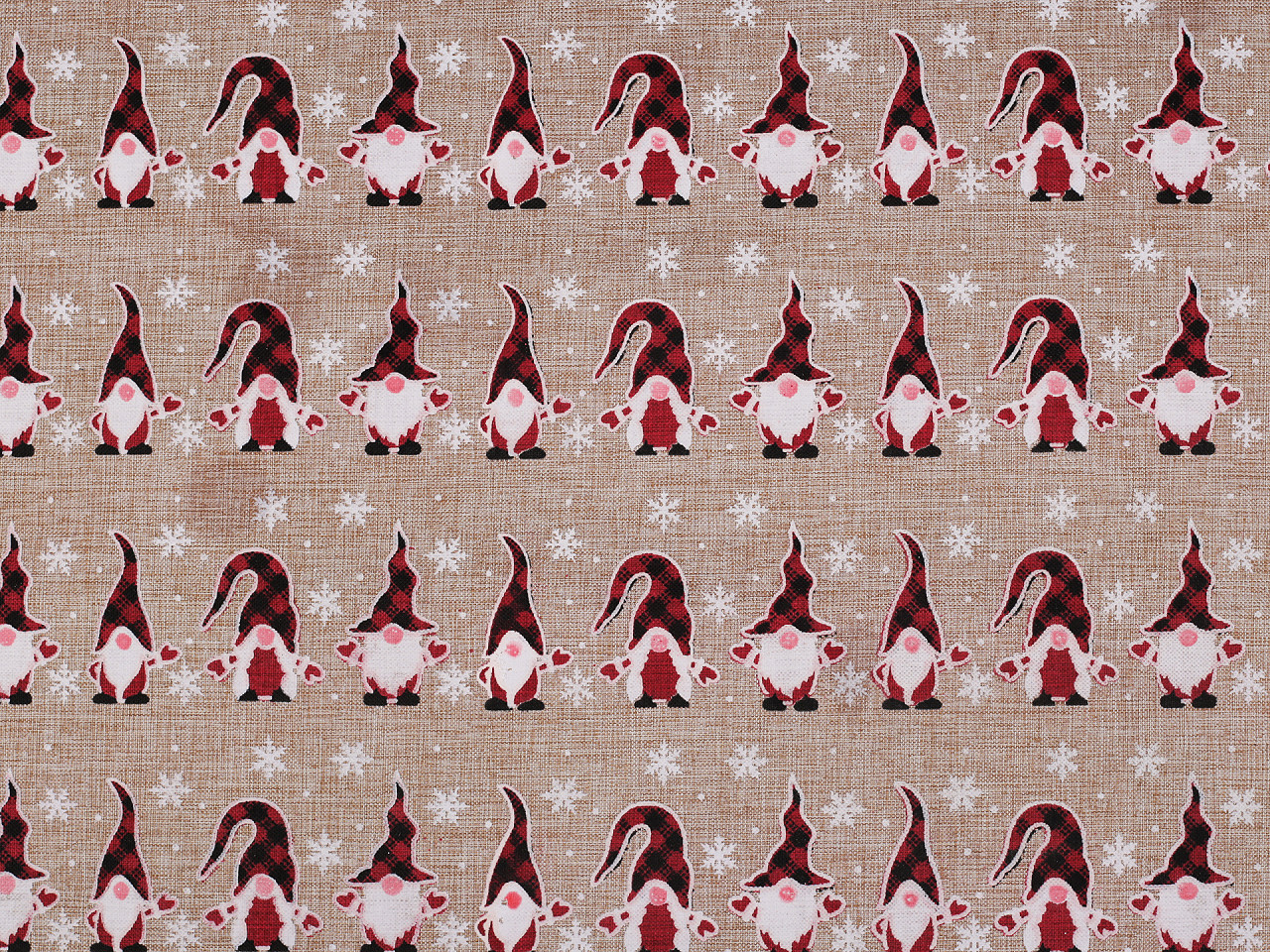 Tesatura decorativa imitație iuta - Ecru natural (1 Metru)