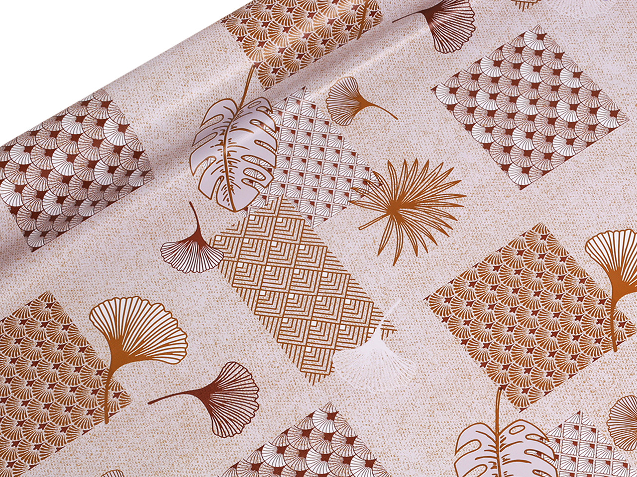 Material fata de masa pvc cu dos textil - Bej deschis (1 Metru)