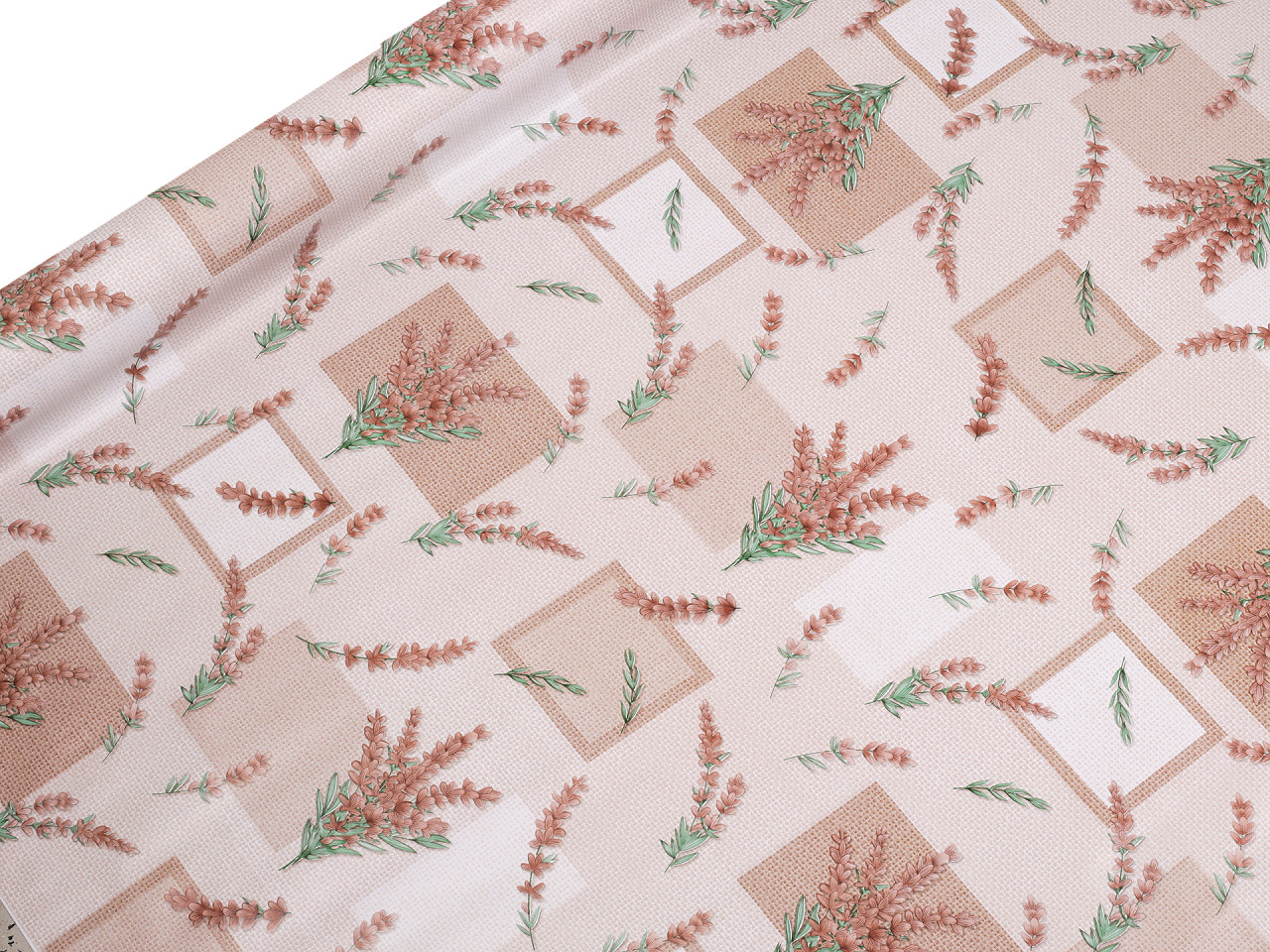 Material fata de masa pvc cu dos textil - Bej deschis (1 Metru)